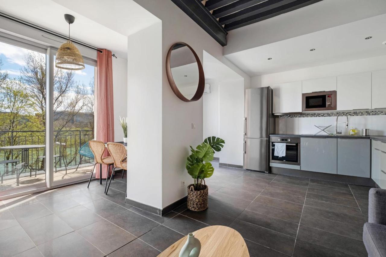 Lyon Cite- Appartement Vue Rhone Terrasse-Caluire Kültér fotó